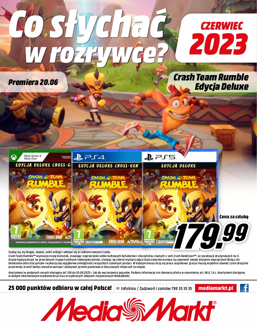 Gazetka promocyjna Media Markt - Gazetka Media Markt - ważna 01.06 do 30.06.2023 - strona 16 - produkty: Bandi, Gra, Mus, Piec, Rum, Ser, Szal