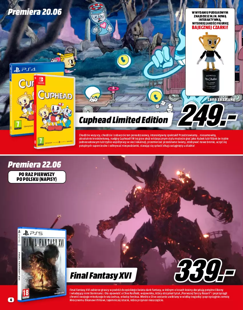 Gazetka promocyjna Media Markt - Gazetka Media Markt - ważna 01.06 do 30.06.2023 - strona 4 - produkty: Absolut, Fa, Fanta, Final Fantasy, Gra, Kubek, Pudełko, Sok, Tera