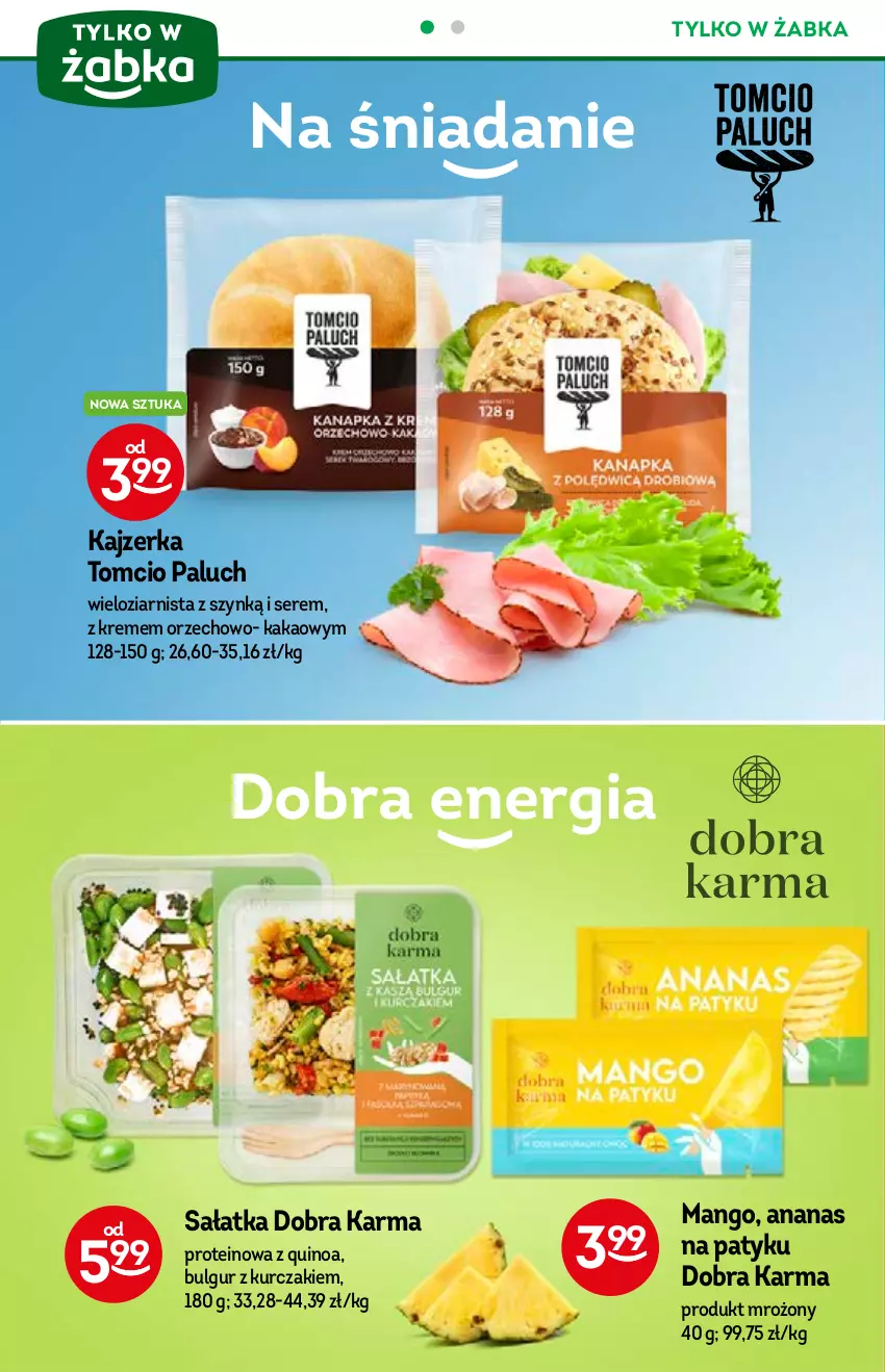 Gazetka promocyjna Żabka - ważna 21.07 do 03.08.2021 - strona 12 - produkty: Ananas, Bulgur, Kajzerka, Kakao, Kurczak, LG, Mango, Quinoa, Sałat, Sałatka, Ser