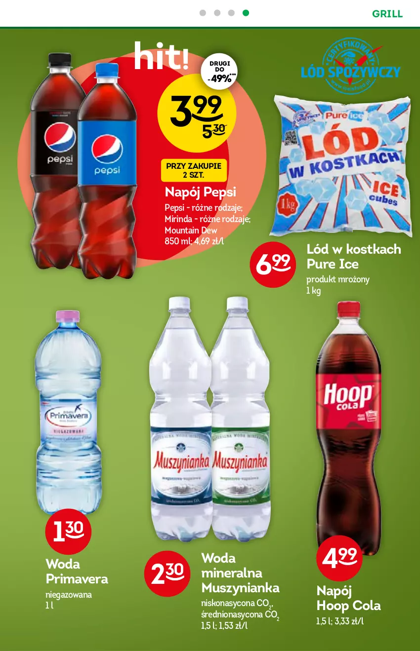 Gazetka promocyjna Żabka - ważna 21.07 do 03.08.2021 - strona 21 - produkty: Grill, Hoop, Mirinda, Mus, Muszynianka, Napój, Pepsi, Prima, Primavera, Pur, Woda