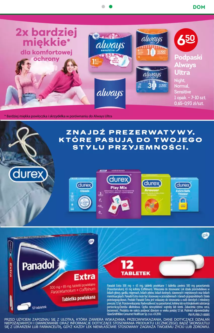 Gazetka promocyjna Żabka - ważna 21.07 do 03.08.2021 - strona 41 - produkty: Always, Always Ultra, Podpaski