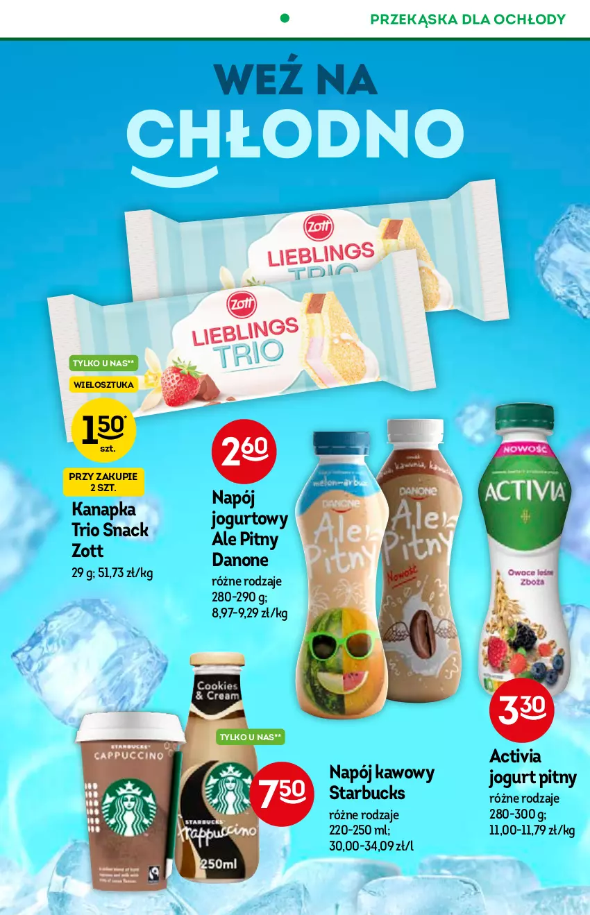 Gazetka promocyjna Żabka - ważna 21.07 do 03.08.2021 - strona 6 - produkty: Activia, Danone, Jogurt, Jogurt pitny, Napój, Napój jogurtowy, O nas, Zott