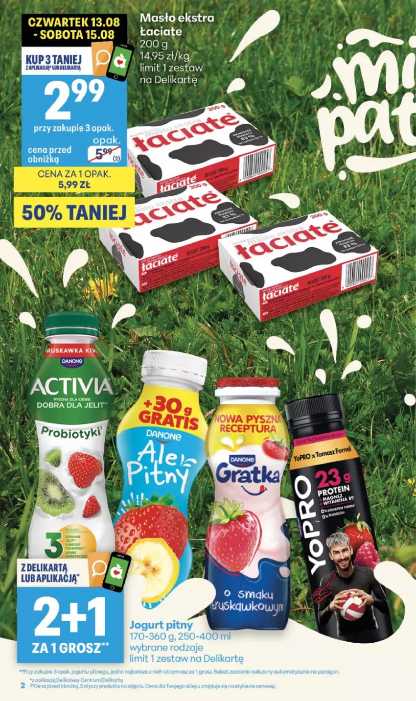 Gazetka promocyjna Delikatesy Centrum - Franczyza DC33 Czwartek - ważna 13.08 do 19.08.2026 - strona 2 - produkty: Masło