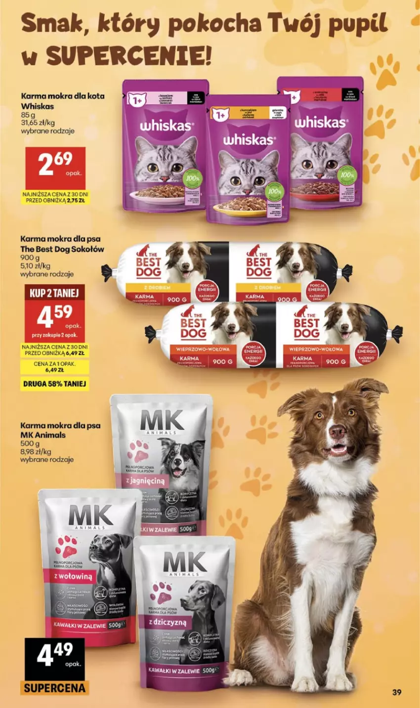 Gazetka promocyjna Delikatesy Centrum - Franczyza DC33 Czwartek - ważna 13.08 do 19.08.2026 - strona 39 - produkty: Kawa, Koc, Sok, Sokołów, Whiskas