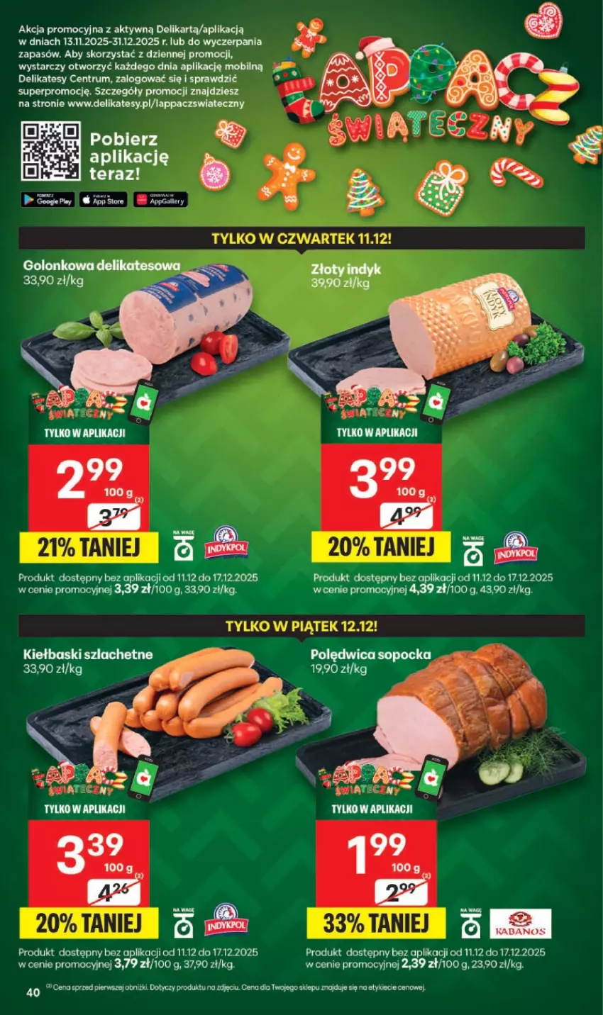 Gazetka promocyjna Delikatesy Centrum - Franczyza DC50 Czwartek - ważna 11.12 do 17.12.2025 - strona 40 - produkty: Mobil, Polędwica, Rum
