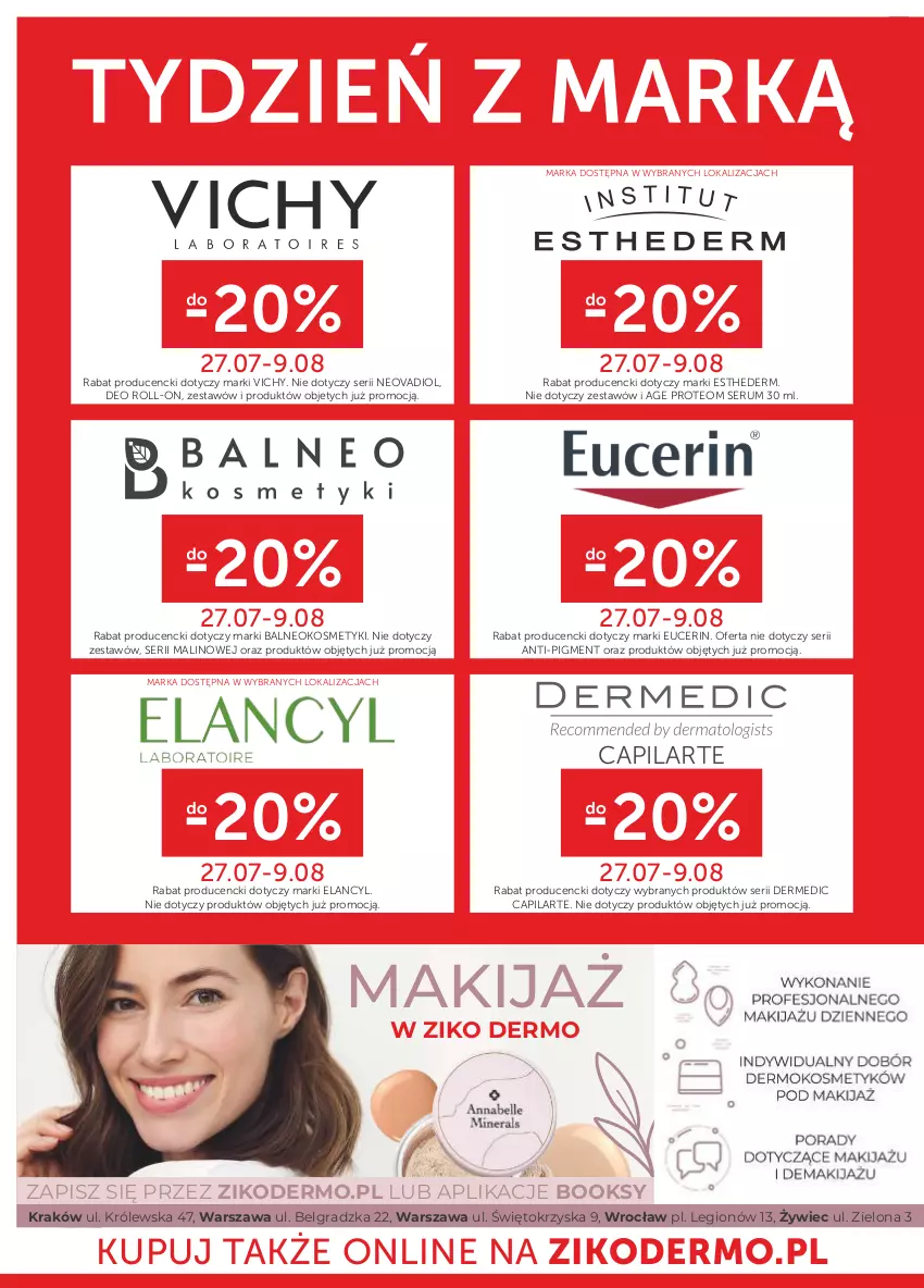 Gazetka promocyjna Ziko - Gazetka Ziko Dermo - ważna 27.07 do 09.08.2023 - strona 26 - produkty: Capilarte, Dermedic, Gra, LG, Makijaż, Rum, Ser, Serum, Vichy