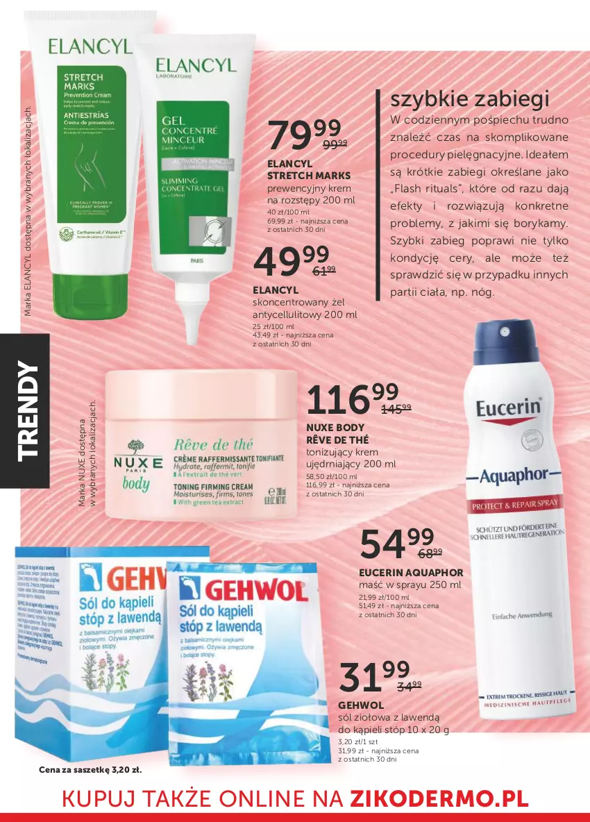 Gazetka promocyjna Ziko - Gazetka Ziko Dermo - ważna 27.07 do 09.08.2023 - strona 4 - produkty: Aquaphor, Body, Gehwol, Kret, Nuxe, Piec, Sól