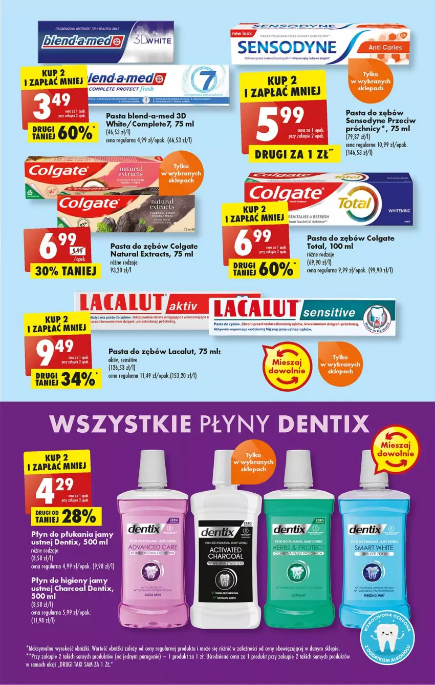 Gazetka promocyjna Biedronka - W tym tygodniu - ważna 11.04 do 16.04.2022 - strona 49 - produkty: Advanced Care, Colgate, Fa, Lacalut, LG, Pasta do zębów, Płyn do płukania, Płyn do płukania jamy ustnej, Rama, Sensodyne, Sok