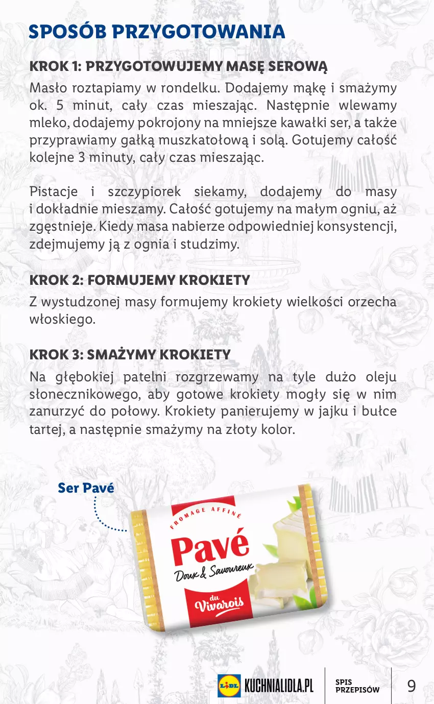 Gazetka promocyjna Lidl - KATALOG FRANCUSKI - ważna 26.09 do 01.10.2022 - strona 9 - produkty: Kawa, Krokiety, Masło, Mleko, Mus, Nuty, Olej, Pistacje, Rondel, Ser