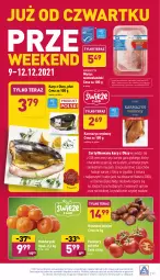 Gazetka promocyjna Aldi - Katalog spożywczy - Gazetka - ważna od 12.12 do 12.12.2021 - strona 25 - produkty: Mandarynki, Karmazyn wędzony, Miętus, Karp, Ryby i owoce morza, Tera, Owoce morza, Owoce, Pomidory