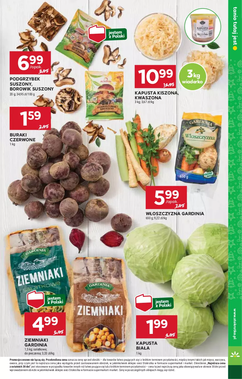 Gazetka promocyjna Stokrotka - Supermarket - ważna 12.12 do 18.12.2024 - strona 9 - produkty: Buraki, HP, Ziemniaki