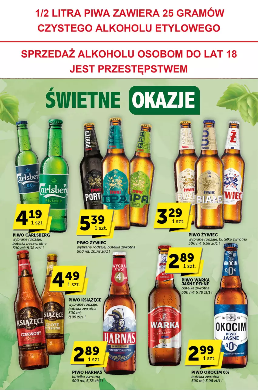 Gazetka promocyjna ABC - ważna 31.10 do 12.11.2024 - strona 28 - produkty: Carlsberg, Gra, Harnaś, Koc, Książęce, Okocim, Piwo, Warka