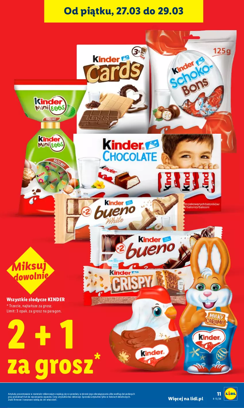 Gazetka promocyjna Lidl - Gazetka ważna od 26.03 do 29.03 - ważna 26.03 do 29.03.2026 - strona 11 - produkty: Kinder