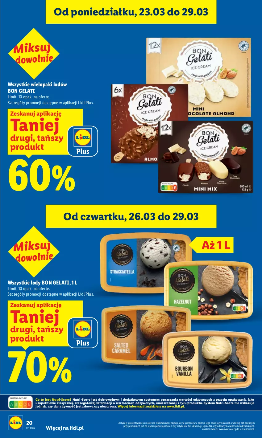 Gazetka promocyjna Lidl - Gazetka ważna od 26.03 do 29.03 - ważna 26.03 do 29.03.2026 - strona 20 - produkty: Lody