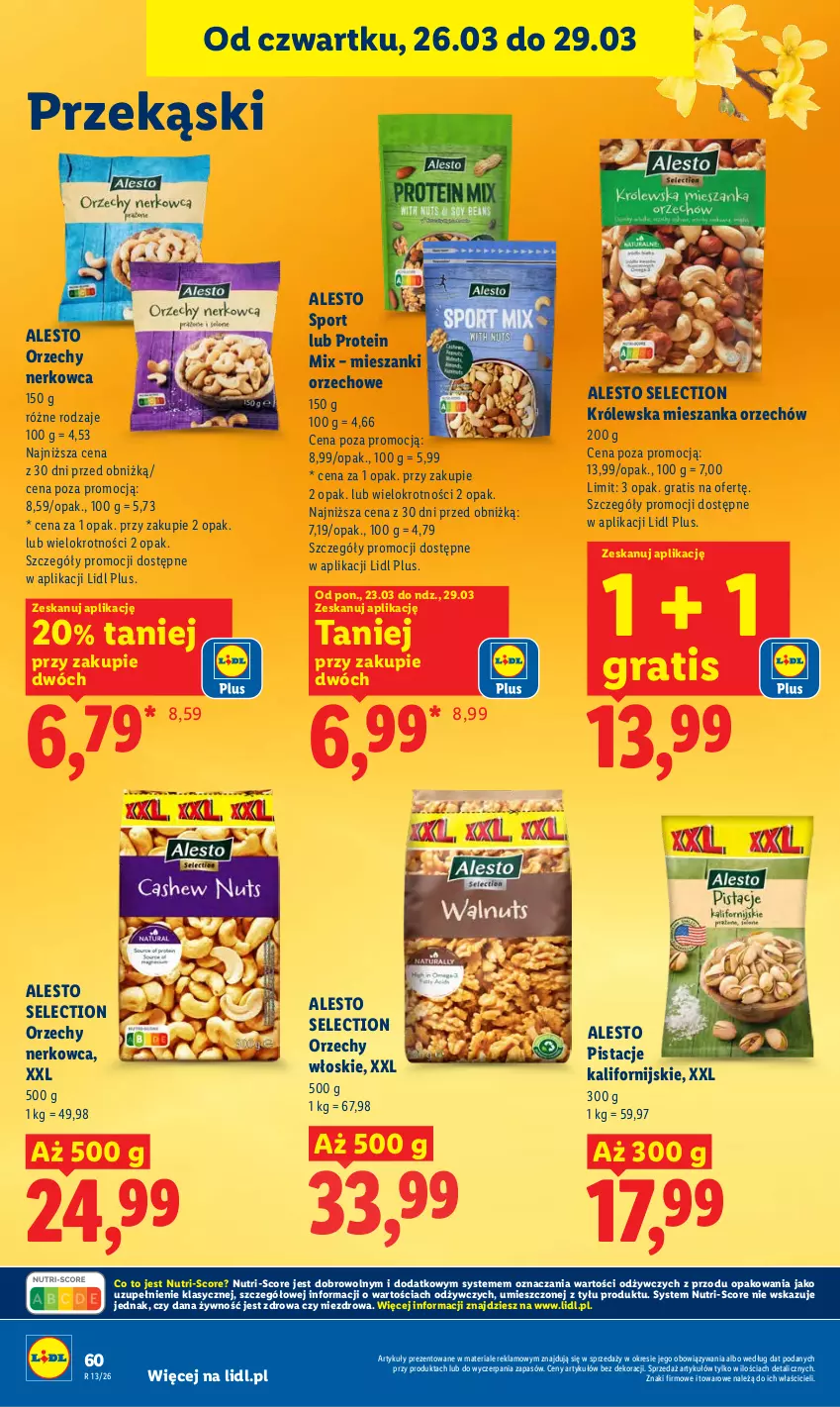 Gazetka promocyjna Lidl - Gazetka ważna od 26.03 do 29.03 - ważna 26.03 do 29.03.2026 - strona 60 - produkty: Gra, Orzechy włoskie, Pistacje, Por, Sport