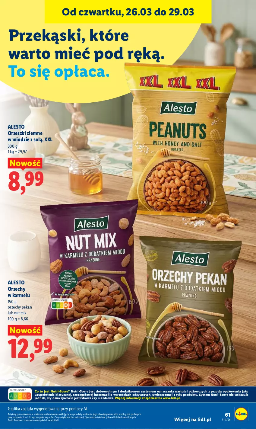 Gazetka promocyjna Lidl - Gazetka ważna od 26.03 do 29.03 - ważna 26.03 do 29.03.2026 - strona 61 - produkty: Gra, Grafika, Orzeszki, Orzeszki ziemne