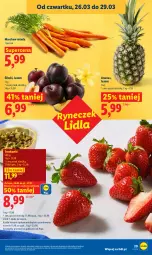 Gazetka promocyjna Lidl - Gazetka ważna od 26.03 do 29.03 - Gazetka - ważna od 29.03 do 29.03.2026 - strona 29 - produkty: Truskawki, Ananas, Olej