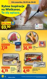 Gazetka promocyjna Lidl - Gazetka ważna od 26.03 do 29.03 - Gazetka - ważna od 29.03 do 29.03.2026 - strona 44 - produkty: Polędwica, Top, Por, Stek, Tusz, Pstrąg, Tuńczyk, Dorsz