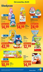 Gazetka promocyjna Lidl - Gazetka ważna od 26.03 do 29.03 - Gazetka - ważna od 29.03 do 29.03.2026 - strona 51 - produkty: Czekolada, Kinder