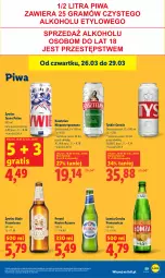 Gazetka promocyjna Lidl - Gazetka ważna od 26.03 do 29.03 - Gazetka - ważna od 29.03 do 29.03.2026 - strona 59 - produkty: Piwa, Gra, Kasztelan, Tyskie