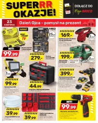 Gazetka promocyjna Bricomarche - Gazetka - Gazetka - ważna od 25.06 do 25.06.2023 - strona 3 - produkty: Naświetlacz LED, Rum, Gra, Przewód, Papier, Organizer, Tablica narzędziowa, Wyrzynarka, Warka, Tarka, Wkręt, Naświetlacz, Wkrętarka, Zestaw wierteł, Bosch, Zestaw narzędzi, Akumulator, Einhell