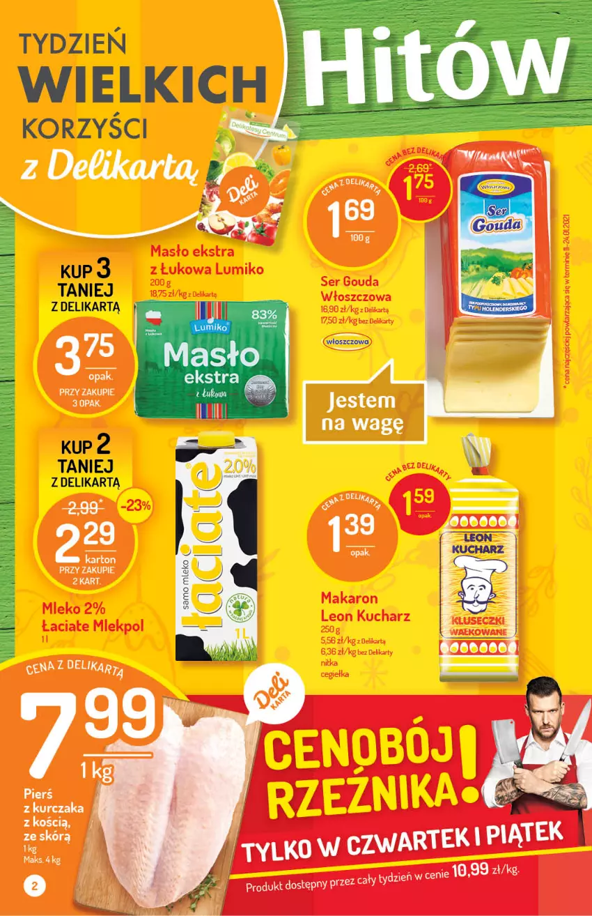 Gazetka promocyjna Delikatesy Centrum - Gazetka Delikatesy Centrum - ważna 18.03 do 23.03.2021 - strona 2 - produkty: Kurczak