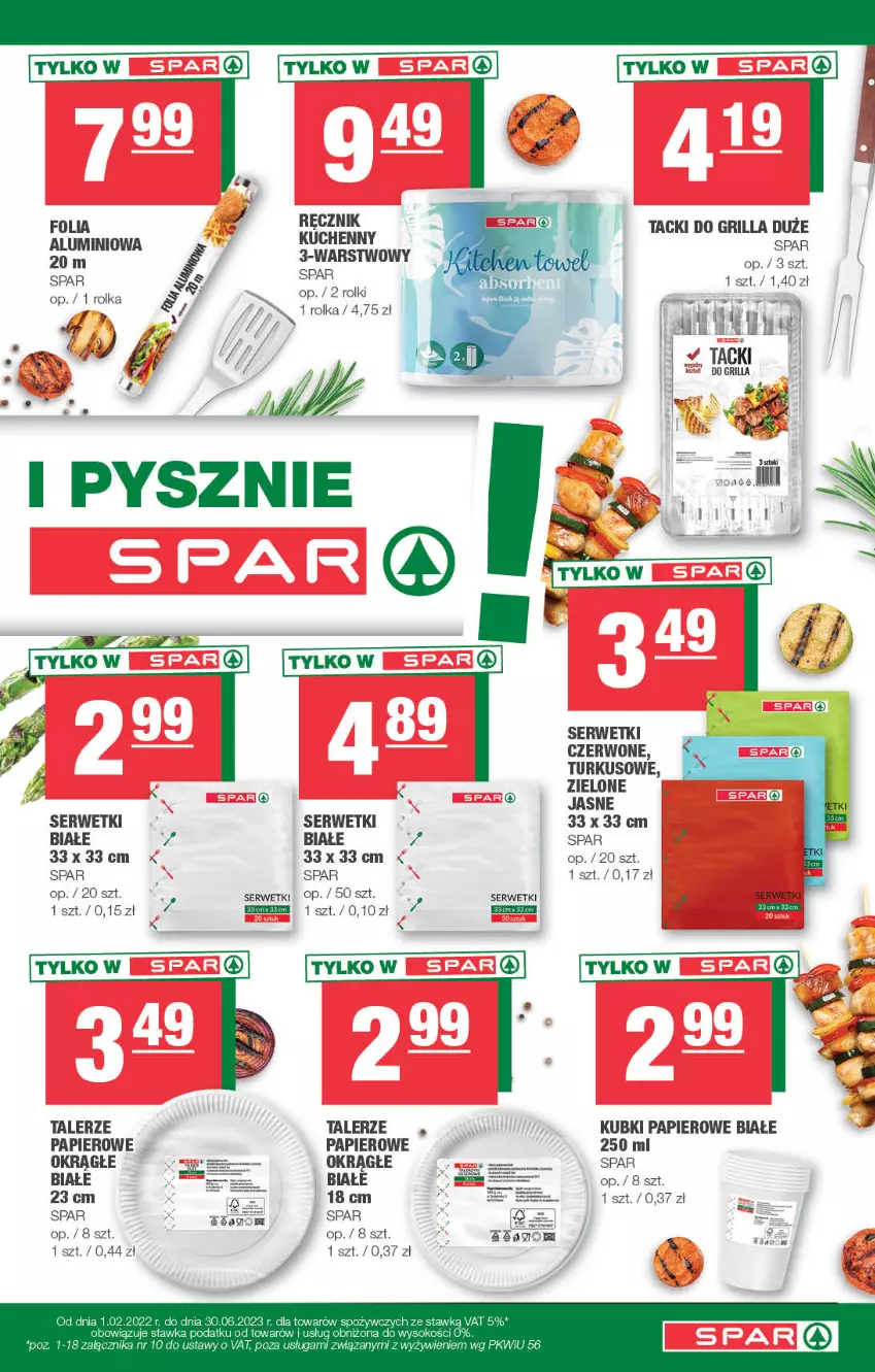 Gazetka promocyjna Spar - Spar - ważna 11.06 do 21.06.2023 - strona 11 - produkty: Grill, Papier, Ręcznik, Rolki, Ser, Serwetki, Talerz