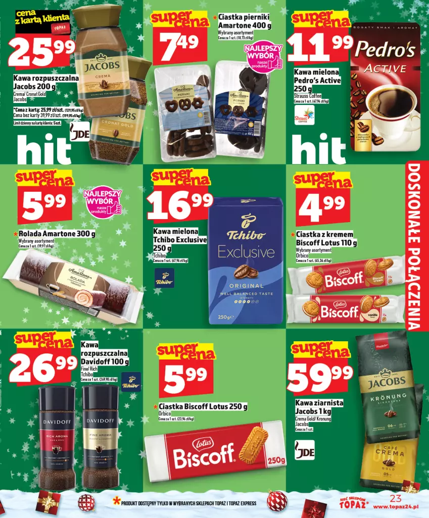Gazetka promocyjna Topaz - Gazetka - ważna 11.12 do 17.12.2025 - strona 23 - produkty: Kawa, Top