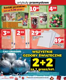 Gazetka promocyjna Topaz - Gazetka - Gazetka - ważna od 17.12 do 17.12.2025 - strona 30 - produkty: Torebka, Ser, Por, Papier, Serwetki papierowe, Serwetki, Perła, Ozdoby świąteczne, Kubek, Obrus, Olej