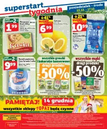 Gazetka promocyjna Topaz - Gazetka - Gazetka - ważna od 17.12 do 17.12.2025 - strona 32 - produkty: Lubella, Ser, Mleko w proszku, Bell, Margaryna, Foxy, Bella, Flora, Kasia, Olej, Mleko