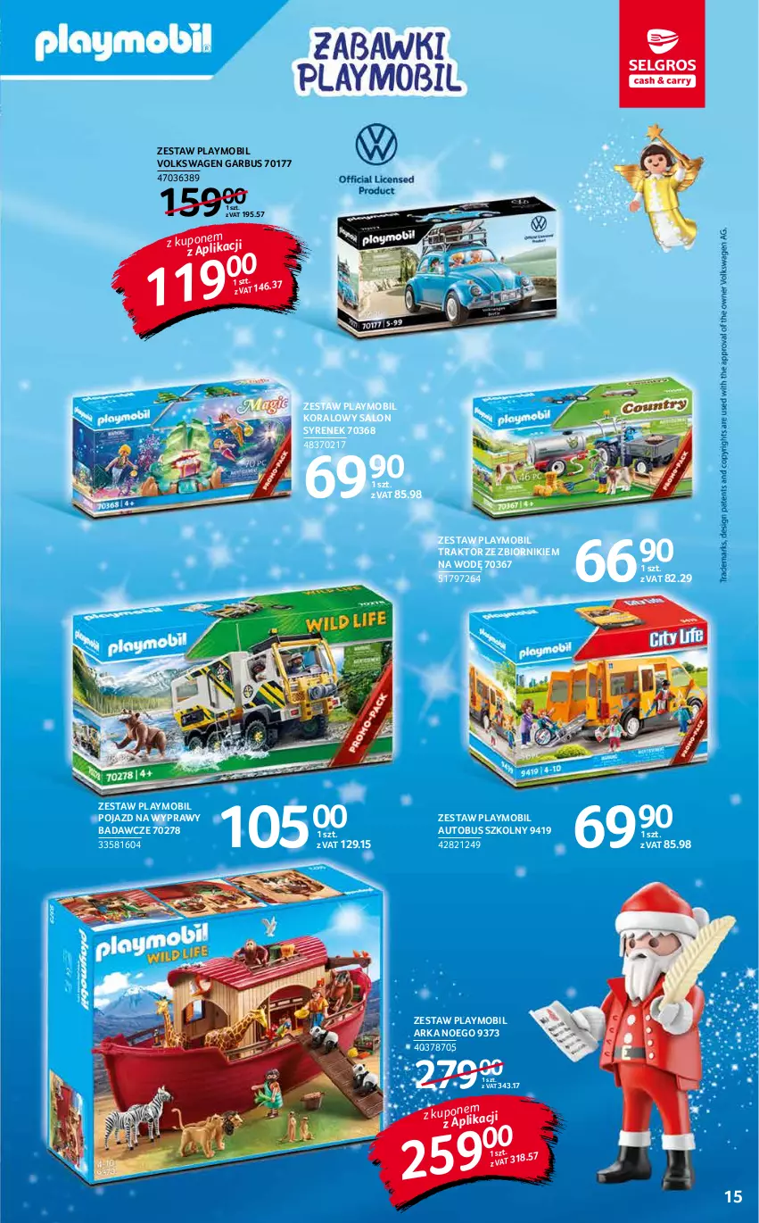 Gazetka promocyjna Selgros - Katalog Zabawki - ważna 10.11 do 24.11.2021 - strona 15 - produkty: Autobus, Mobil, Playmobil, Pojazd, Traktor