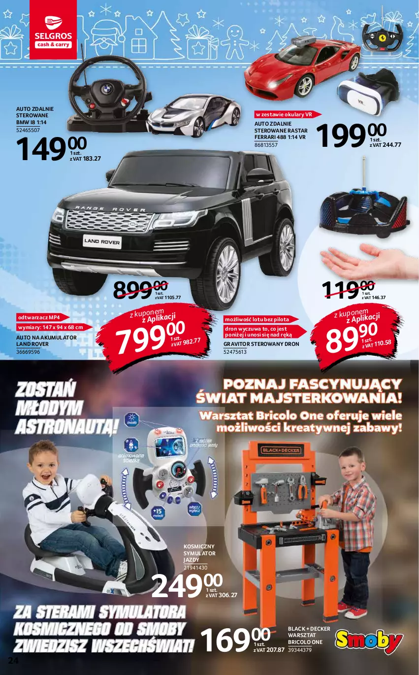 Gazetka promocyjna Selgros - Katalog Zabawki - ważna 10.11 do 24.11.2021 - strona 24 - produkty: Akumulator, Dron, Gra, Lack, Land Rover