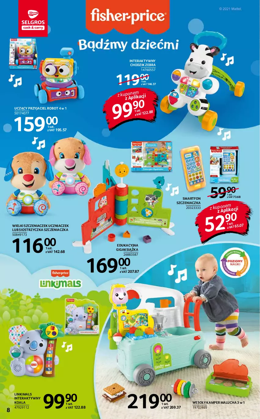 Gazetka promocyjna Selgros - Katalog Zabawki - ważna 10.11 do 24.11.2021 - strona 8 - produkty: Chodzik, Książka, Robot, Smartfon, Szczeniaczek uczniaczek, Tera