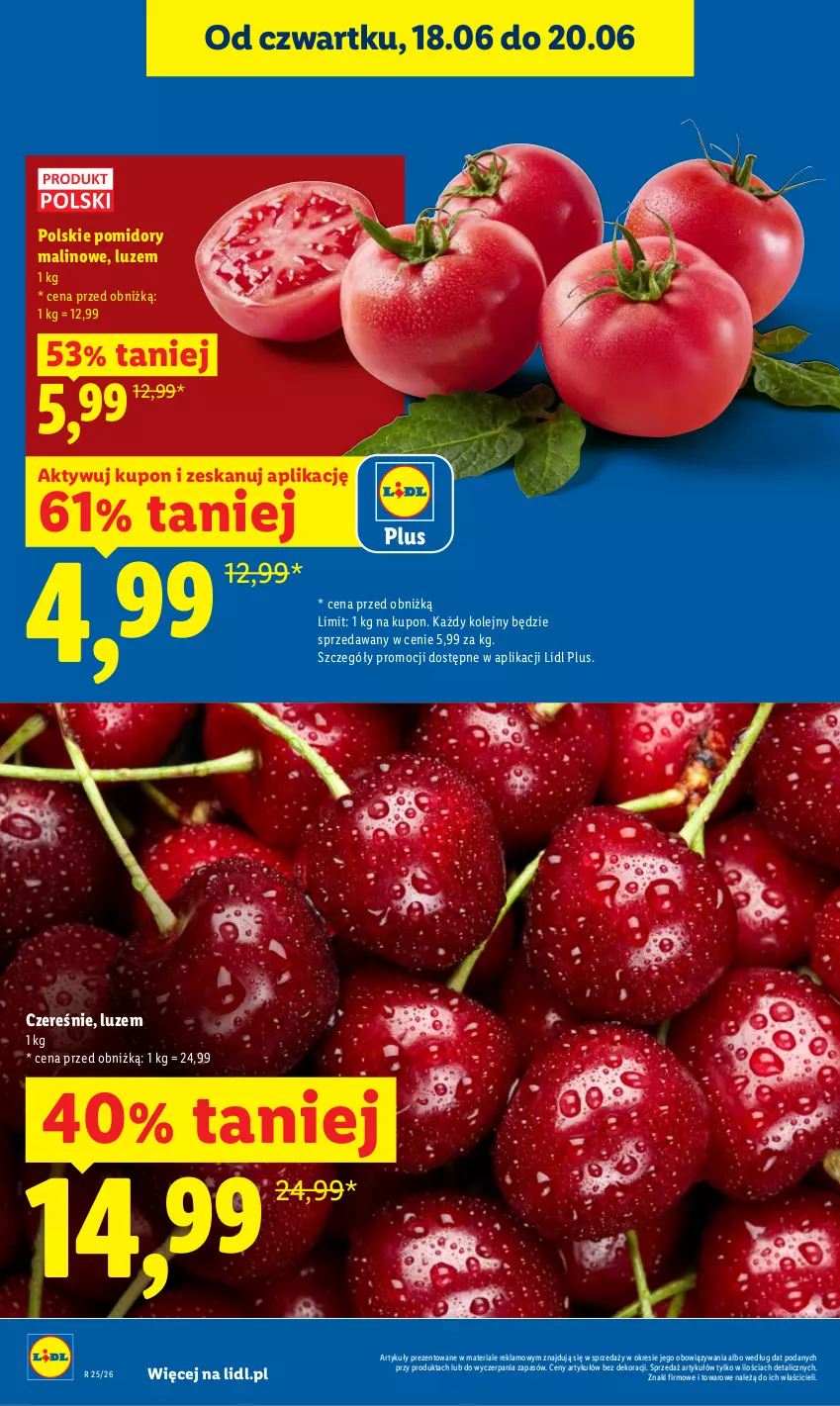 Gazetka promocyjna Lidl - Gazetka ważna od 18.06 do 20.06 - ważna 18.06 do 20.06.2026 - strona 10 - produkty: Olej, Pomidory