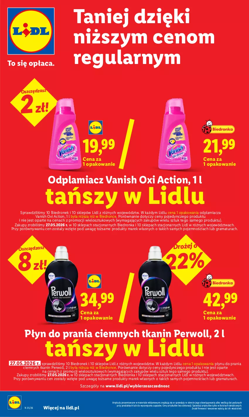 Gazetka promocyjna Lidl - Gazetka ważna od 18.06 do 20.06 - ważna 18.06 do 20.06.2026 - strona 26 - produkty: Dron, Gra, Odplamiacz, Perwoll, Płyn do prania, Por, Rama, Vanish
