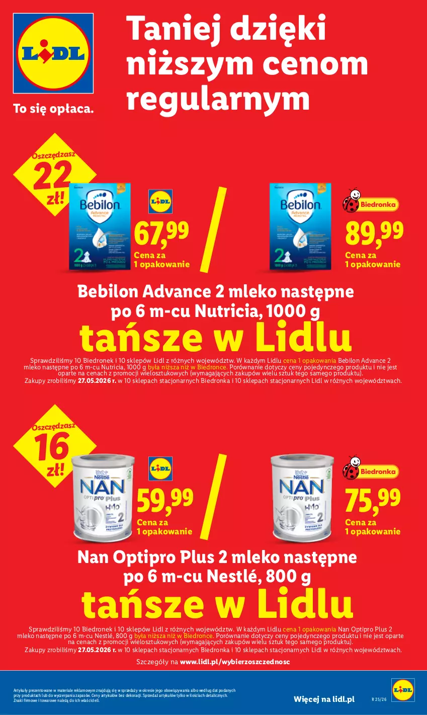 Gazetka promocyjna Lidl - Gazetka ważna od 18.06 do 20.06 - ważna 18.06 do 20.06.2026 - strona 29 - produkty: BEBILON, Dron, Mleko, NAN Optipro, Nestlé, O nas, Por
