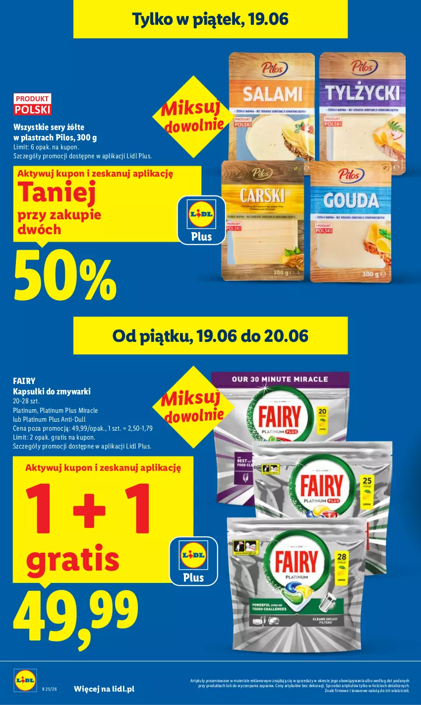 Gazetka promocyjna Lidl - Gazetka ważna od 18.06 do 20.06 - ważna 18.06 do 20.06.2026 - strona 4 - produkty: Fa, Fairy, Gra, Pilos, Ser, Zmywarki