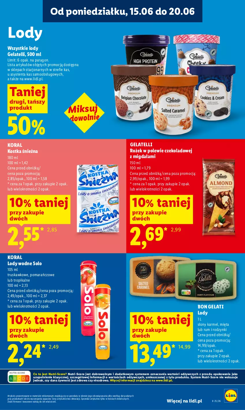 Gazetka promocyjna Lidl - Gazetka ważna od 18.06 do 20.06 - ważna 18.06 do 20.06.2026 - strona 57 - produkty: Lody, Mięta, Rodzynki, Rum