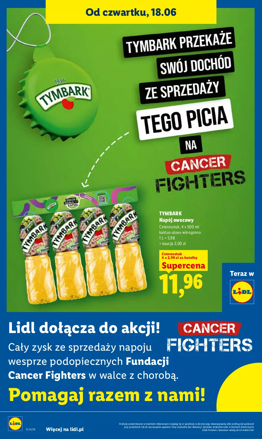 Gazetka promocyjna Lidl - Gazetka ważna od 18.06 do 20.06 - ważna 18.06 do 20.06.2026 - strona 58 - produkty: Kaktus, Napój, Piec, Tera, Tymbark, Wino