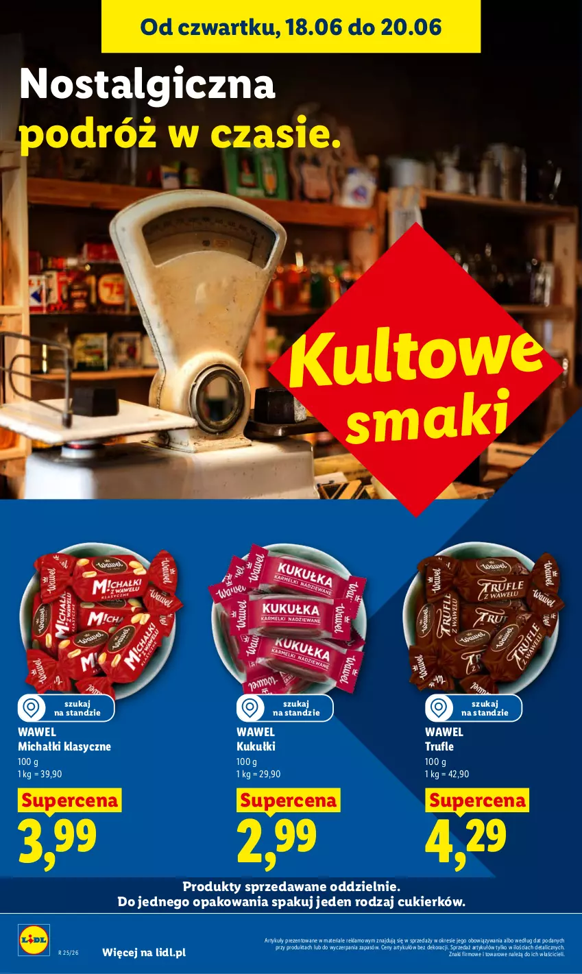 Gazetka promocyjna Lidl - Gazetka ważna od 18.06 do 20.06 - ważna 18.06 do 20.06.2026 - strona 72 - produkty: Cukier, LG, Michałki, Wawel