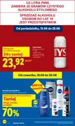 Gazetka promocyjna Lidl - Gazetka ważna od 18.06 do 20.06 - Gazetka - ważna od 20.06 do 20.06.2026 - strona 18 - produkty: Tyskie, Nivea
