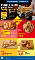 Gazetka promocyjna Lidl - Gazetka ważna od 18.06 do 20.06 - Gazetka - ważna od 20.06 do 20.06.2026 - strona 46 - produkty: Ser, Por, Salami, Sezam, Pizza, Pizza margherita, Pizzerina, Gouda, Donut, Szpinak