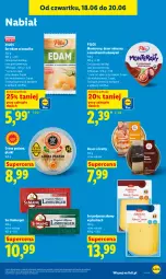 Gazetka promocyjna Lidl - Gazetka ważna od 18.06 do 20.06 - Gazetka - ważna od 20.06 do 20.06.2026 - strona 53 - produkty: Deser mleczny, Ser, Gra, Limburger, Kawa, Tera, Pilos, Burger, Edam, Deser, Monte