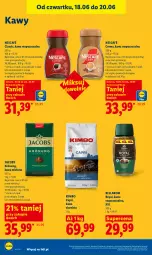 Gazetka promocyjna Lidl - Gazetka ważna od 18.06 do 20.06 - Gazetka - ważna od 20.06 do 20.06.2026 - strona 76 - produkty: Nescafé, Kawa rozpuszczalna, Kawa ziarnista, Bell, Kawa mielona, Kawa, Jacobs Krönung, Bella, Jacobs