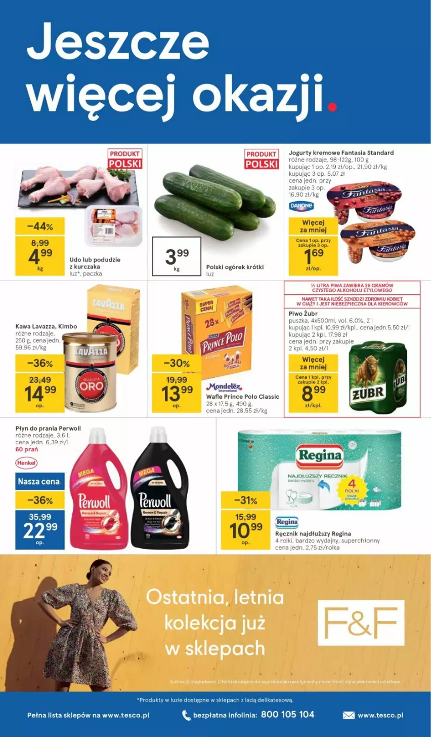 Gazetka promocyjna Tesco - Tesco gazetka - przyszły tydzień - ważna 02.06 do 09.06.2021 - strona 20 - produkty: Fa, Fanta, Gin, Jogurt, Kawa, Kurczak, Lavazza, Ogórek, Perwoll, Piwa, Płyn do prania, Ręcznik, Rolki