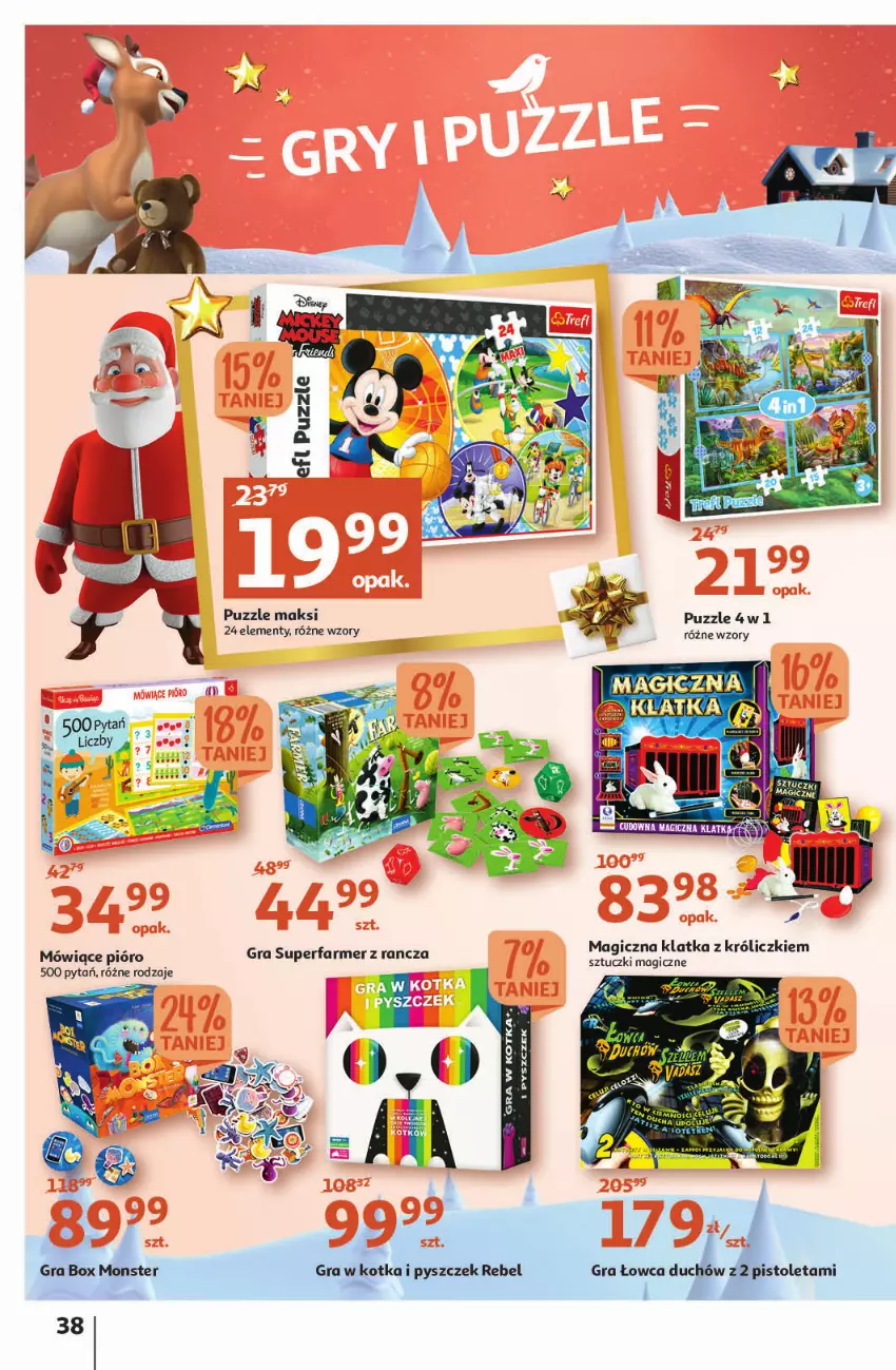 Gazetka promocyjna Auchan - Gazetka Magia Mikołajkowa Hipermarket Auchan - ważna 01.12 do 07.12.2022 - strona 38 - produkty: Fa, Gra, Puzzle, SuperFarmer