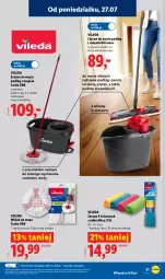 Gazetka promocyjna Lidl - Gazetka ważna od 27.07. do 01.08. - Gazetka - ważna od 01.08 do 01.08.2026 - strona 21 - produkty: Teleskop, Noż, Mop, Rama, Tera, Vileda, Wkład do mopa, Wiadro