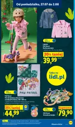 Gazetka promocyjna Lidl - Gazetka ważna od 27.07. do 01.08. - Gazetka - ważna od 01.08 do 01.08.2026 - strona 29 - produkty: Kolejka, Pościel, Kurtka, Dzieci, Drewniana kolejka, Olej, Psi Patrol
