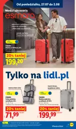 Gazetka promocyjna Lidl - Gazetka ważna od 27.07. do 01.08. - Gazetka - ważna od 01.08 do 01.08.2026 - strona 7 - produkty: Por, Walizka, Torba, Moda