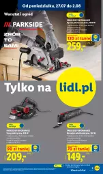 Gazetka promocyjna Lidl - Gazetka ważna od 27.07. do 01.08. - Gazetka - ważna od 01.08 do 01.08.2026 - strona 9 - produkty: Parkside, Pilarka tarczowa, Ogród